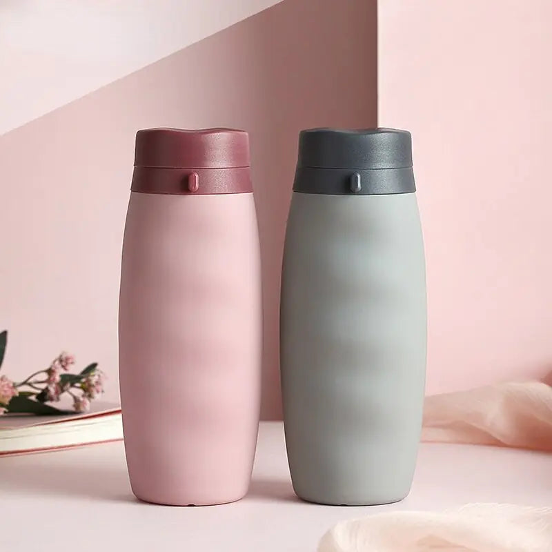 Foldable Water Bottles Soft Flask Sports Drinking Water 600ml