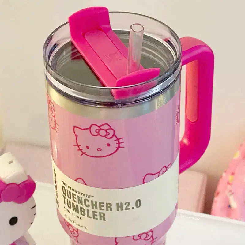 New Stanley Hello Kitty Stainless Steel Tumbler 40oz Limited Edition