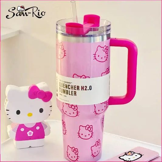 New Stanley Hello Kitty Stainless Steel Tumbler 40oz Limited Edition