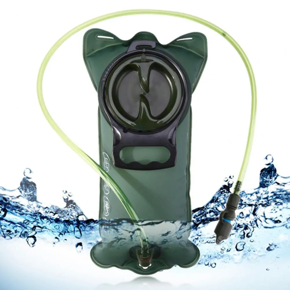 Hydration Bladder, 2L-3L Water Bladder for Hiking Backpack Leak Proof Water Reservoir Storage Bag, BPA-Free Water Pouch Hydration Pack for Camping Cycling Running, Military Green 1.5-2-3 Liter