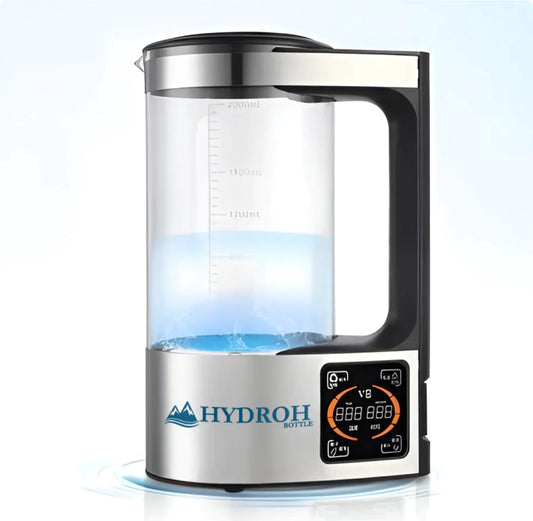 Hydrogen Water Generator with New SPE and PEM Technology, 2L Large Capacity Hydrogen Alkaline Water Pitcher Maker Machine, Make Hydrogen Content up to 1500 PPB