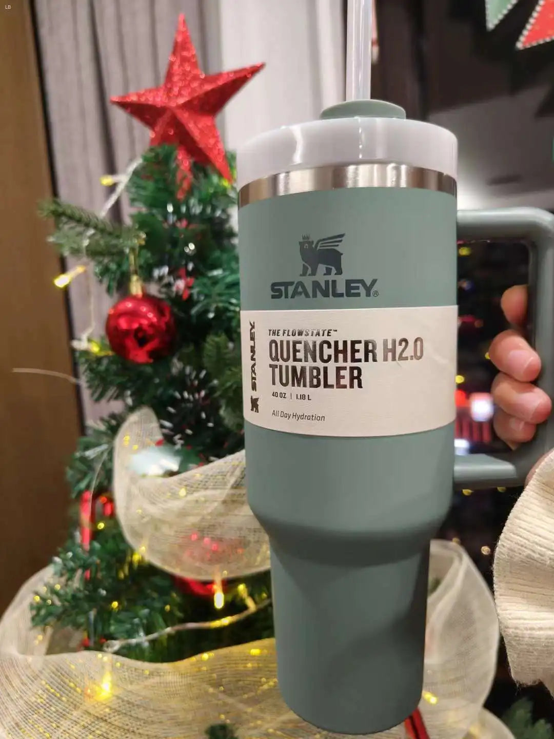 Stanley Quencher H2.0 FlowState 40 OZ Stainless Steel Vacuum Insulated Tumbler with Lid and Straw for Water, Iced Tea or Coffee, Smoothie and More