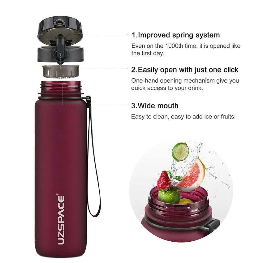 UZSPACE Leakproof Water Bottle